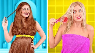 Long Hair vs Short Hair Problems! Funny Relatable Situations by 123 GO!