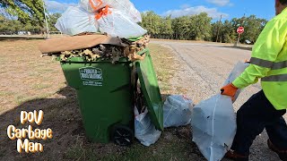 EPIC BIN MAN POV - GARBAGE TRASH COLLECTION | 4K FULL UHD