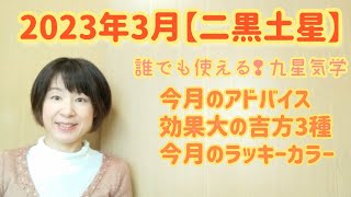 【二黒土星】３月の運勢とアドバイス・運が良くなる吉方・ラッキーカラー/九星気学と易で開運へのお手伝い致します/鑑定[占い]