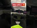 ⚠️*TRUSTS TESLA AUTOPILOT* ⚠️ IMMEDIATE REGRET 😳🛑 ALMOST CRASHES ⚠️ WOULD YOU TRUST THIS⁉️ #Shorts