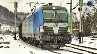 Siemens Vectron 1293 902 \u0026 Tren Rail Operațions prin Zăpadă în Gara Ilva Mică - 10 Ianuarie 2025