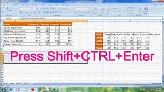 Excel 2007: how to switch data using transpose with array function