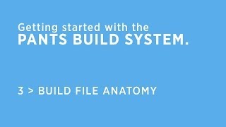 Getting started with the Pants Build System: Build File Anatomy
