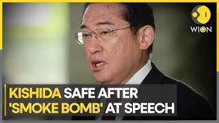 Japan's Prime Minister Fumio Kishida evacuated after 'smoke bomb' at speech, unharmed in incident
