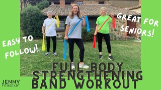 FULL BODY STRENGTHENING with band! EXERCISES for OSTEOPOROSIS