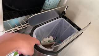 Simple human  18L butterfly lid rubbish bin review