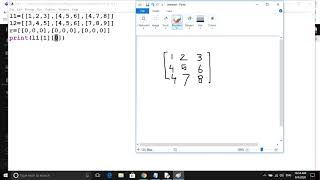Matrix addition in Python