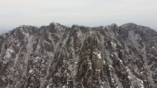 완주여행 - 호남의 소금강 대둔산 케이블카 타고 마천대 겨울풍경 드론촬영(dji mini2 drone footage)