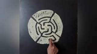 Jain gahuli in round shape ll Nandavrat sathiyo ll swastik