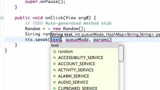 Android Developing Applications Tutorial 188 Set Language and Speak