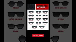 different types of sunglasses with name  #english#speakenglish #shorts #youtubeshorts #viralvideo