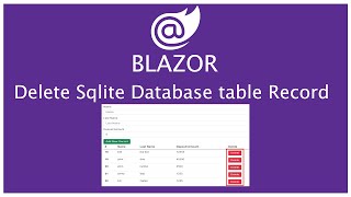 Delete Record from sqlite database table using efcore in Blazor