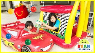 McDonald's Drive Thru Mommy on Disney Cars Lightning McQueen Power Wheel Ride On Car