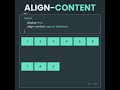 Learn CSS Flexbox Align-content in 25 Seconds