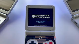 Spider Man - Battle for New York | Gameboy Advance SP (IPS display) gameplay