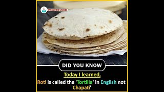 What is English name of roti?