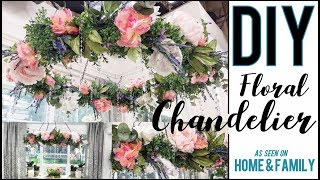 DIY: How to Make a GORGEOUS Floral Chandelier!! - by Orly Shani