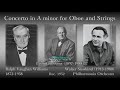 vaughan williams oboe concerto l. goossens u0026 süsskind 1952 ヴォーン・ウィリアムズ オーボエ協奏曲 l. グーセンス