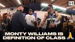 Monty Williams Congratulates Giannis And Bucks On Winning NBA Title In Milwaukee Locker Room