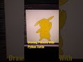 Drawing Pikachu With Python Turtle #short #youtubeshort