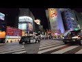 8k hdr　night cruise shibuya tokyo