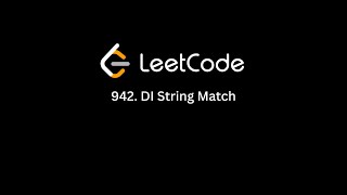 LeetCode 942. DI String Match