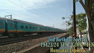 2nd Birthday Special of 19423/Tirunelveli - Gandhidham Humsafar Express | INDIAN RAILWAYS