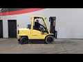 2007 hyster h100xm 10 000lb pneumatic lpg forklift stk 9906