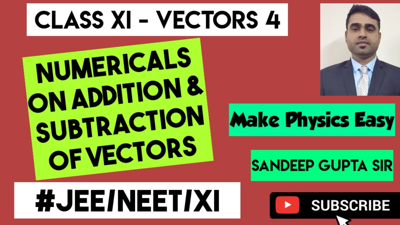 Vectors 4 || Numericals On Addition & Subtraction Of Vectors || JEE ...