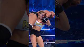 Ronda Rousey wasn't backing down from anyone at #WrestleMania 34