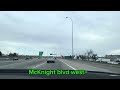 shaganappi trail to mcknight blvd in 4 minutes calgary timelapse