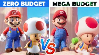 Super Mario Bros Movie ZERO BUDGET! VS Real Trailer | Super Mario Bros Movie Toy Parody