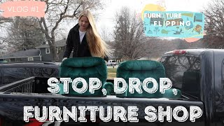 Finding Cheap Furniture to Flip | Vlog #1 | FURNITURE FLIPPING TEACHER |