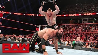 Brock Lesnar viciously mauls Seth Rollins: Raw, June 3, 2019