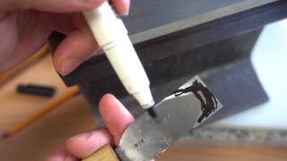 How to fix/sharpen Japanese leather knife