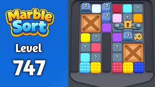 Marble sort Level 747 solution gameplay