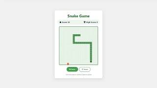 🎮 Build a Snake Game with HTML, CSS & JavaScript | Step-by-Step Full Tutorial
