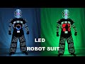 LED Robot Suit Stage Dance Costume Tron RGB Light up Stage Suit Outfit Jacket Coat