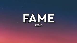 Rema   Fame   1 hour
