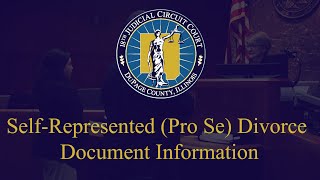 DuPage County 18th Judicial Court presents: Divorce Pro- Se Court: Document Information.