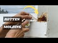 How to Fix a ROTTED Wood Molding with a Wood Filler!