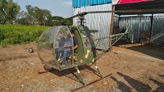 Pimpri Garage Owner Pradip Mohite Creates Helicopter | Garage Owner Creates Helicopter