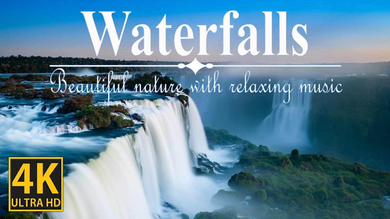 Waterfalls In 4k Ultra Hd Beautiful Nature Video With Relaxing Music