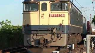 ■EF65-2068号機 山陽本線 大久保-魚住 間の巳野池踏切にて R5. 6. 4