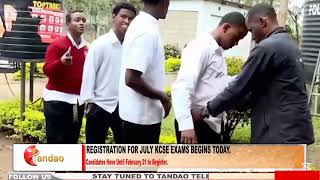 KCSE REGISTRATION OPENS.