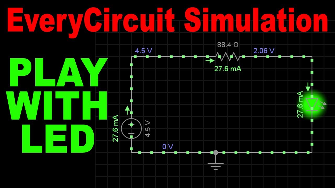 Everycircuit Led Simulation Youtube