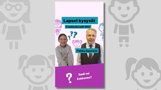 Pekka Haavisto – Lapset kysyvät presidentinvaaleissa 2024