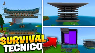 SURVIVAL TÉCNICO PARA MINECRAFT BEDROCK 1.21 CON LOGROS ACTIVADOS 🔥🌎