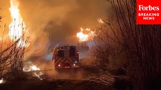 New ‘Auto Fire’ Breaks Out In CA's Ventura County After ‘About As Bad As It Gets’ Winds Forecast