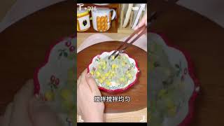 玉米煎虾饼 Pan Fried Sweet Corn Shrimp Cake #shorts #cooking #food